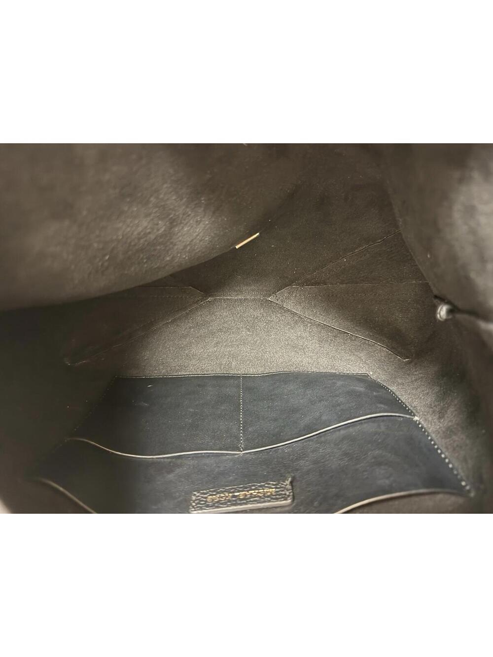 🌟🤩 Michael Kors Junie Medium Hobo Bag Black Pebbled Leather Gold Tone 👜 - Picture 10 of 11